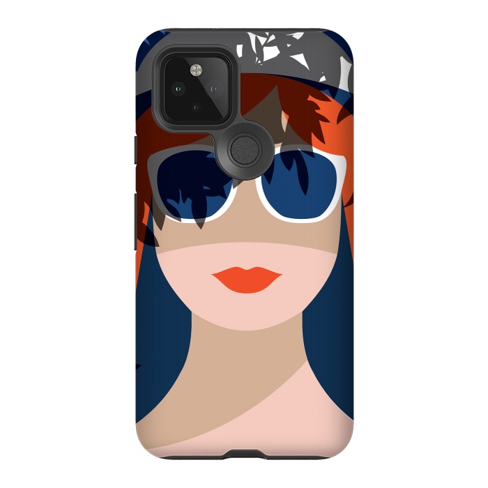 Pixel 5 StrongFit Girl with Sunglasses by DaDo ART