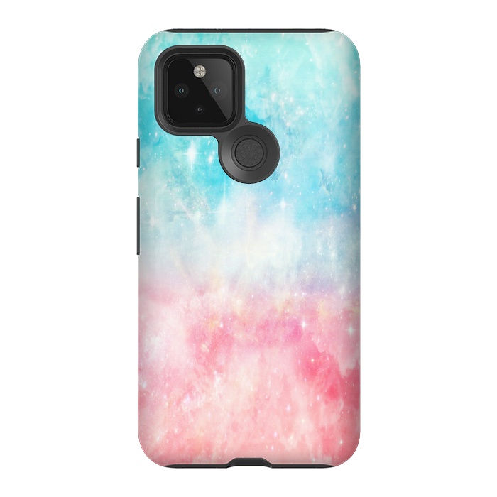 Pixel 5 StrongFit Blue pink galaxy by Jms