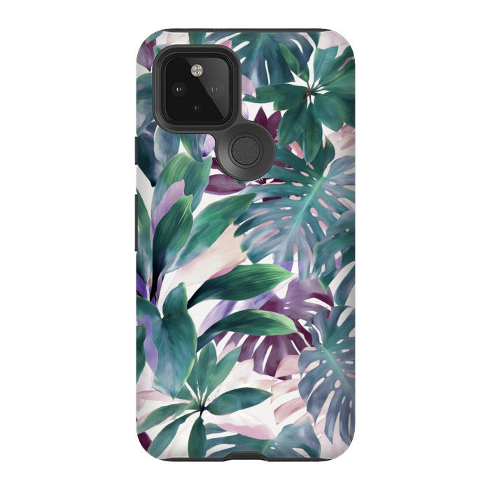 Pixel 5 StrongFit Tropical Emerald Jungle by Micklyn Le Feuvre