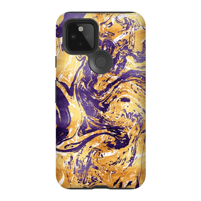 Pixel 5 StrongFit Abstract Marble by Art Design Works