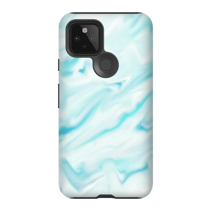 Pixel 5 StrongFit Mint blue abstract paint by Jms