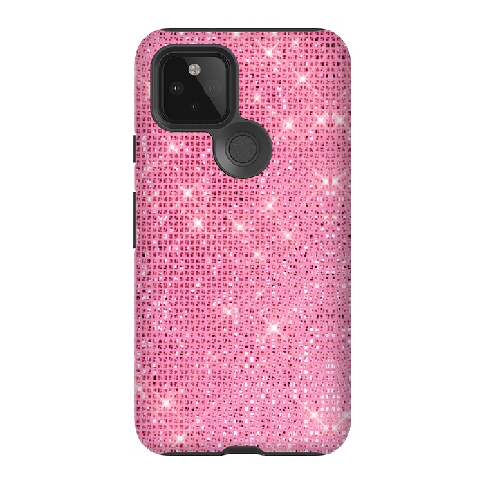 Pixel 5 StrongFit Pink Glitter by Alemi