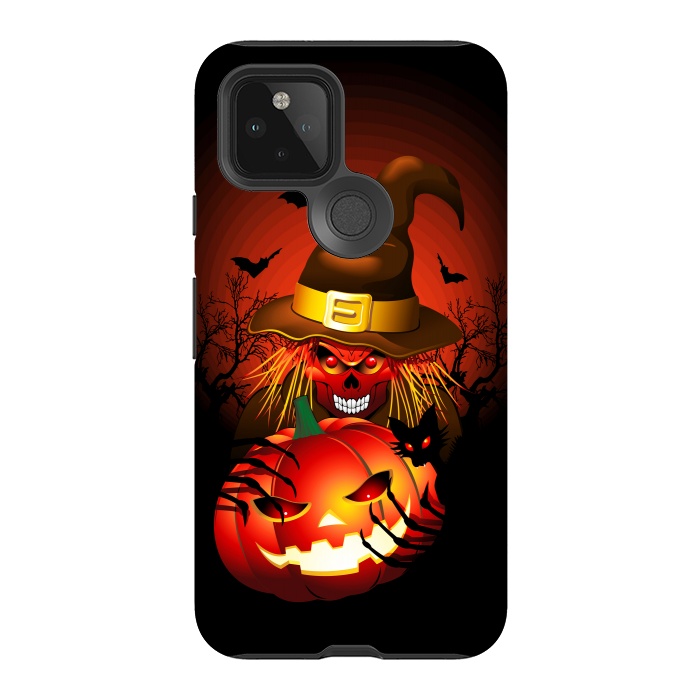 Pixel 5 StrongFit Skull Witch Halloween Monster by BluedarkArt
