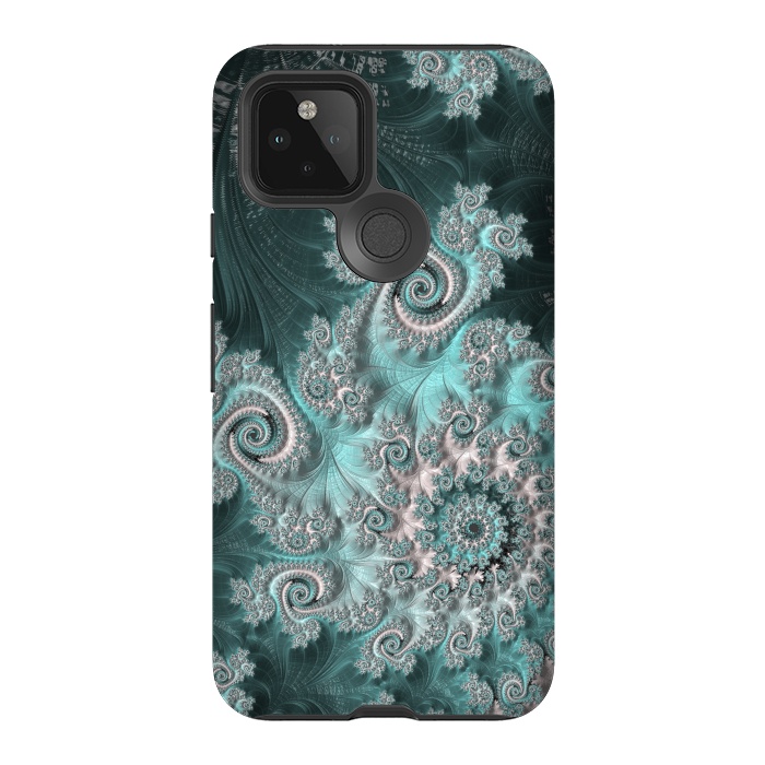 Pixel 5 StrongFit Swirly magical fractal by Andrea Haase