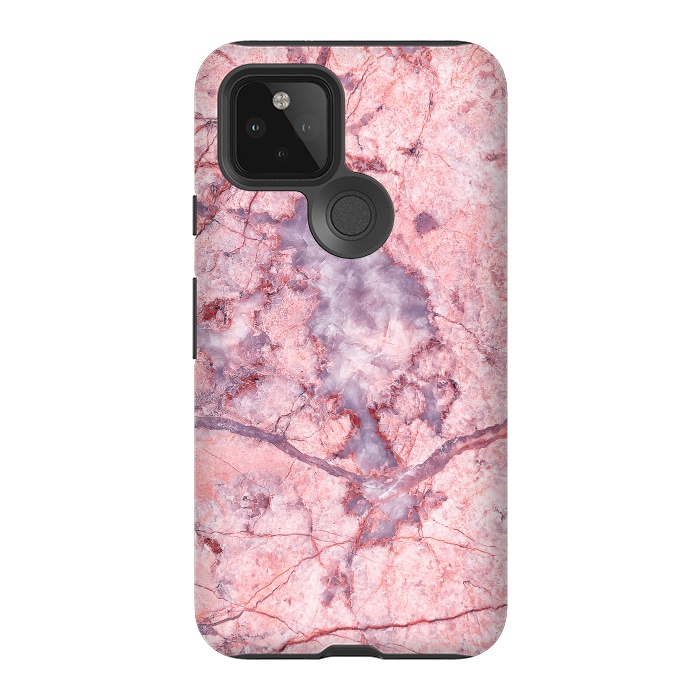 Pixel 5 StrongFit Pink Marble by Art Design Works