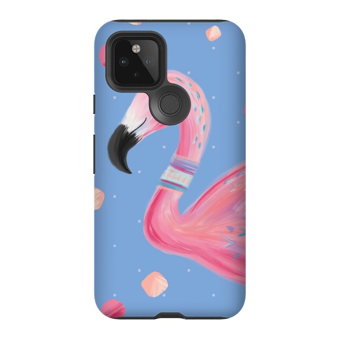 Pixel 5 StrongFit Fancy Flamingo by Noonday Design