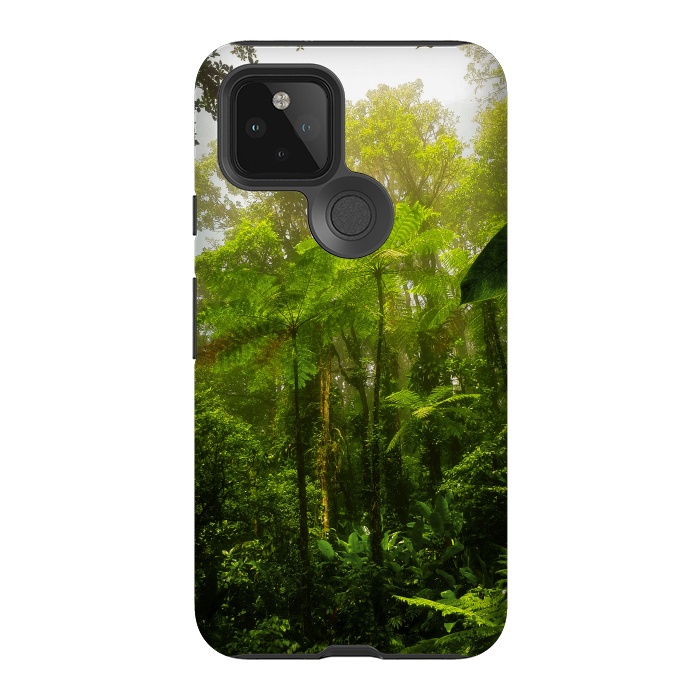 Pixel 5 StrongFit Rainforest Misty Green Soul  by BluedarkArt