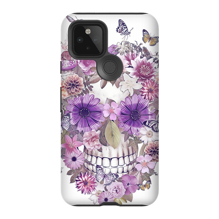 Pixel 5 StrongFit flower skull by Ancello
