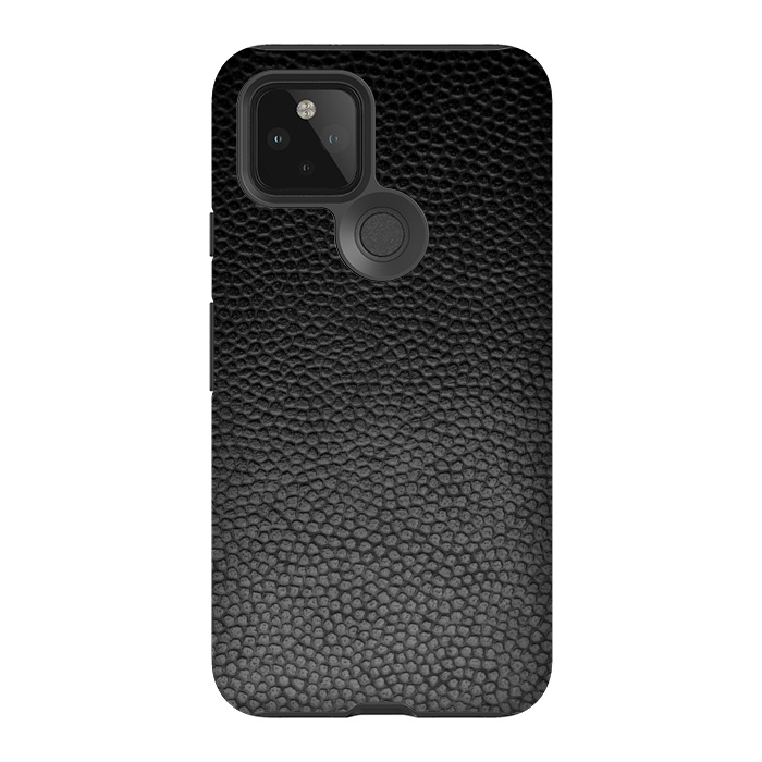 Pixel 5 StrongFit BLACK LEATHER by MALLIKA