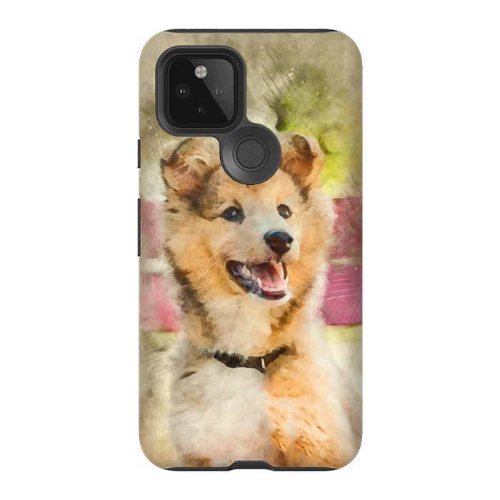 Pixel 5 StrongFit Cute Sheltie Dog by Creativeaxle