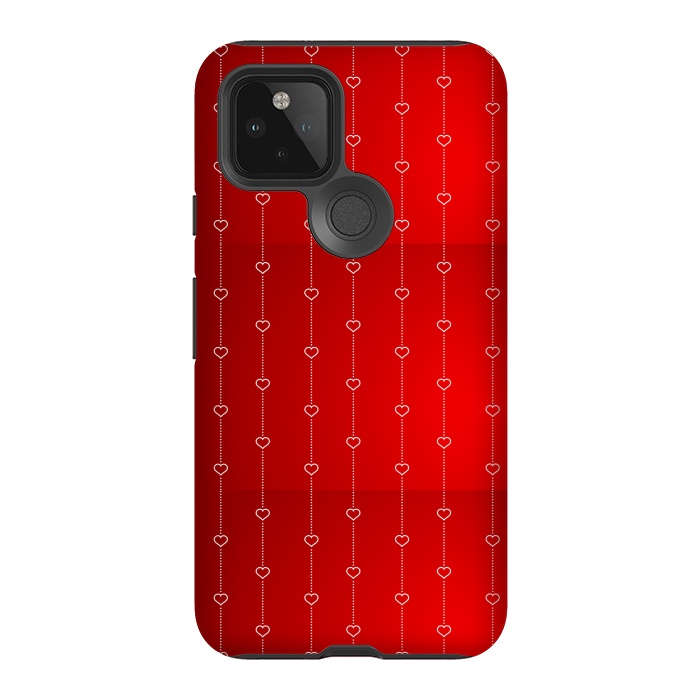 Pixel 5 StrongFit VALENTINE RED HEARTS by MALLIKA
