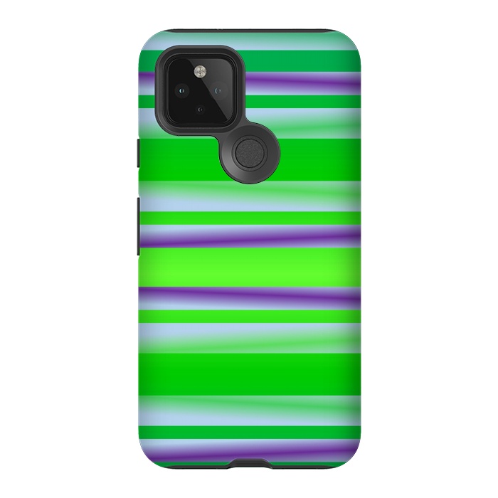 Pixel 5 StrongFit green abstract lines by MALLIKA