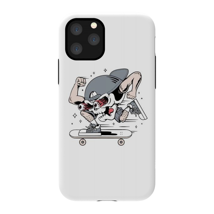 iPhone 11 Pro StrongFit Skull Skateboarding 1 by Afif Quilimo