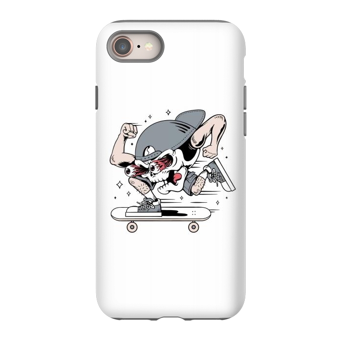 iPhone SE StrongFit Skull Skateboarding 1 by Afif Quilimo