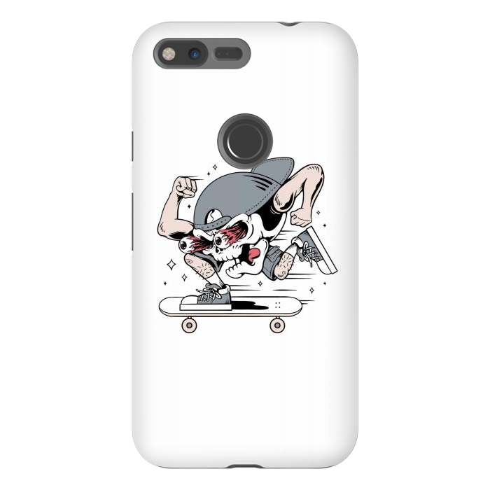 Pixel XL StrongFit Skull Skateboarding 1 by Afif Quilimo