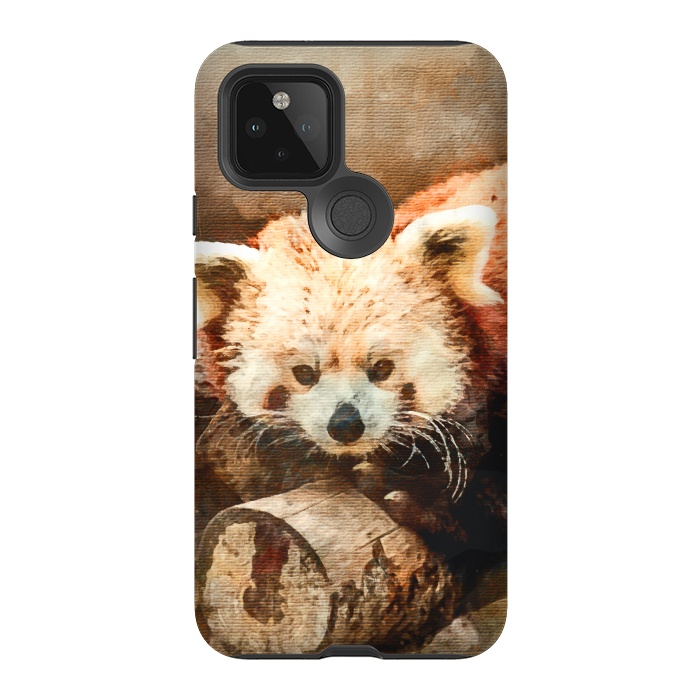 Pixel 5 StrongFit Red Panda by Creativeaxle