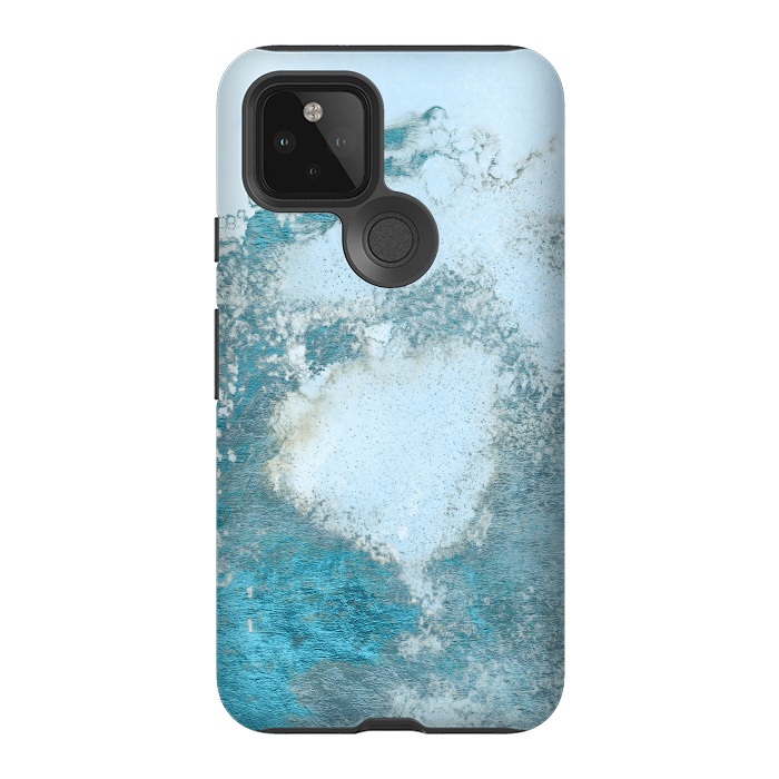 Pixel 5 StrongFit Ice Blue Marble  by  Utart