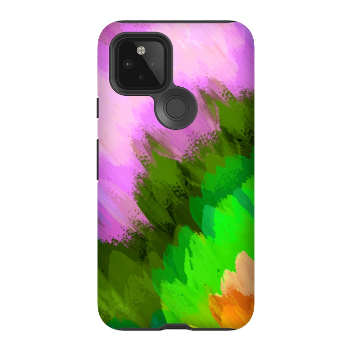 Pixel 5 StrongFit Watercolor waterfall, nature by Bledi