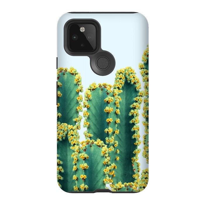 Pixel 5 StrongFit Adorned Cactus by Uma Prabhakar Gokhale