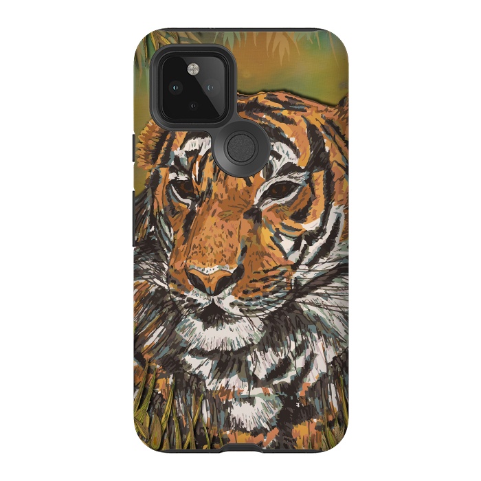 Pixel 5 StrongFit Tiger by Lotti Brown