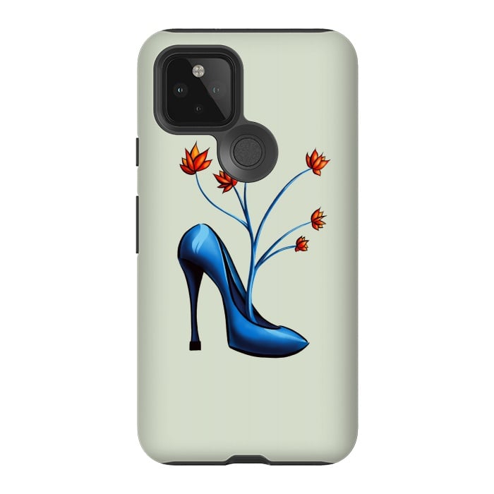 Pixel 5 StrongFit High Heel Shoe And Flower Bouquet Art by Boriana Giormova
