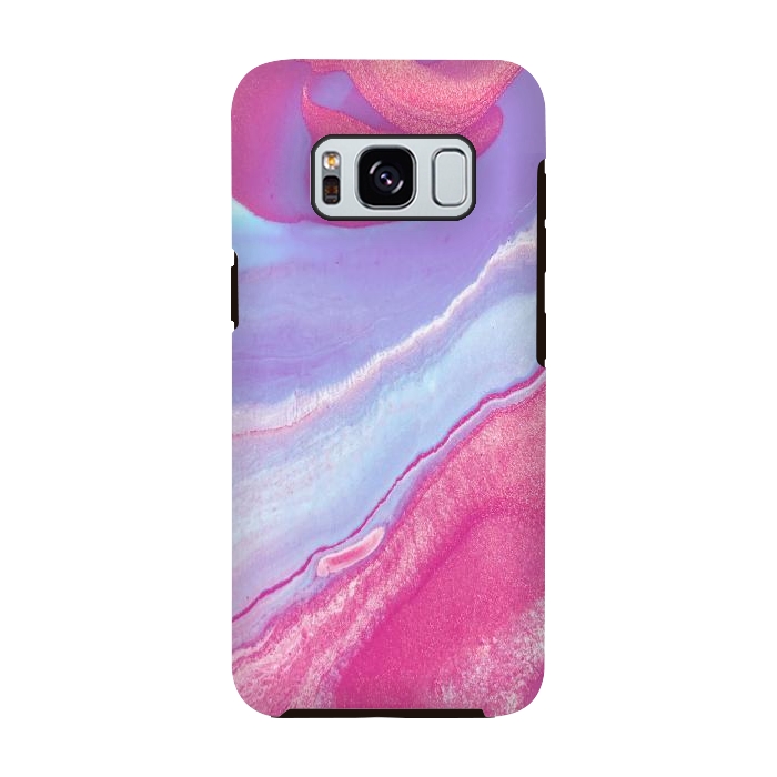 Galaxy S8 StrongFit Pink Wave by Ashley Camille