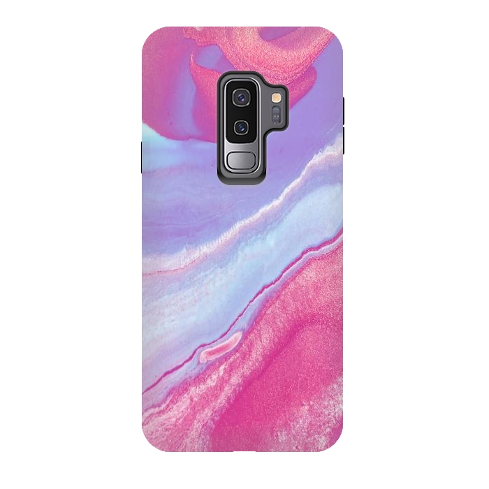 Galaxy S9 plus StrongFit Pink Wave by Ashley Camille