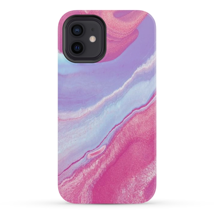 iPhone 12 mini StrongFit Pink Wave by Ashley Camille