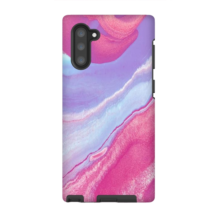 Galaxy Note 10 StrongFit Pink Wave by Ashley Camille