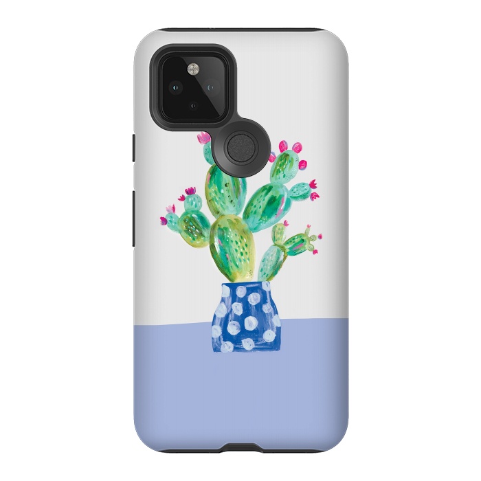 Pixel 5 StrongFit Prickly pear cactus by lauradidthis