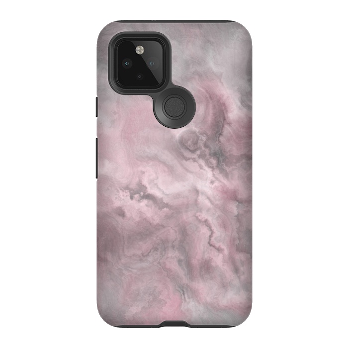 Pixel 5 StrongFit Blush Grey Marble by Andrea Haase