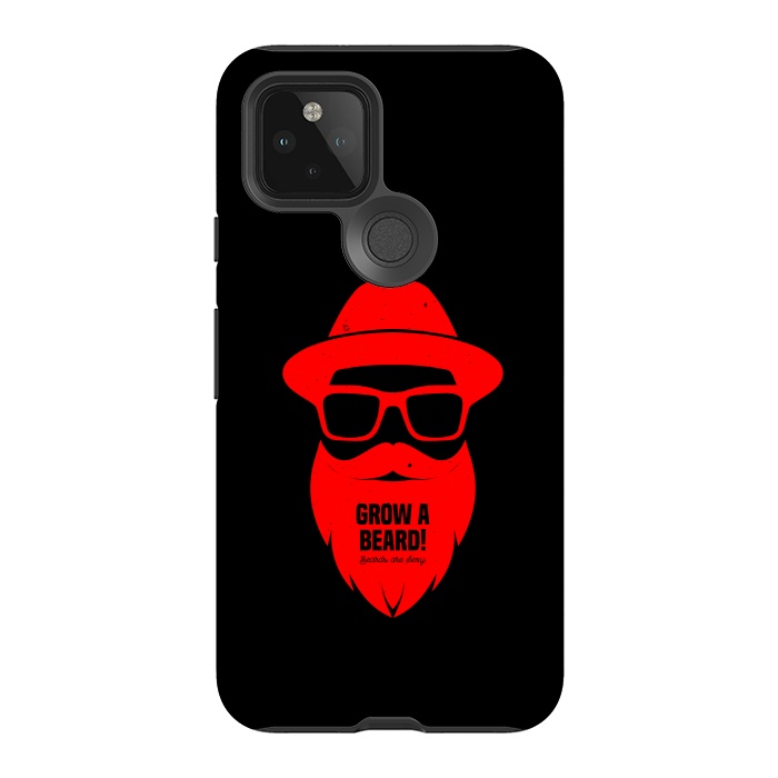 Pixel 5 StrongFit beard on red by TMSarts
