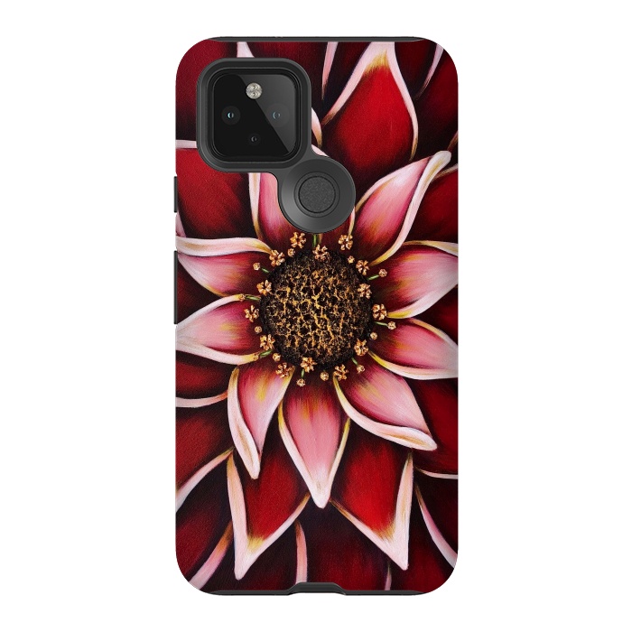 Pixel 5 StrongFit Valentine Dahlia by Denise Cassidy Wood