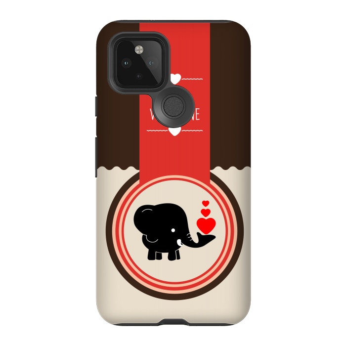 Pixel 5 StrongFit be valentine elephant by TMSarts