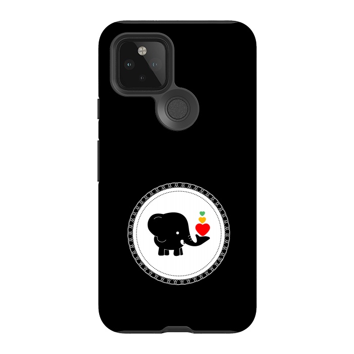 Pixel 5 StrongFit cutest baby elephant by TMSarts