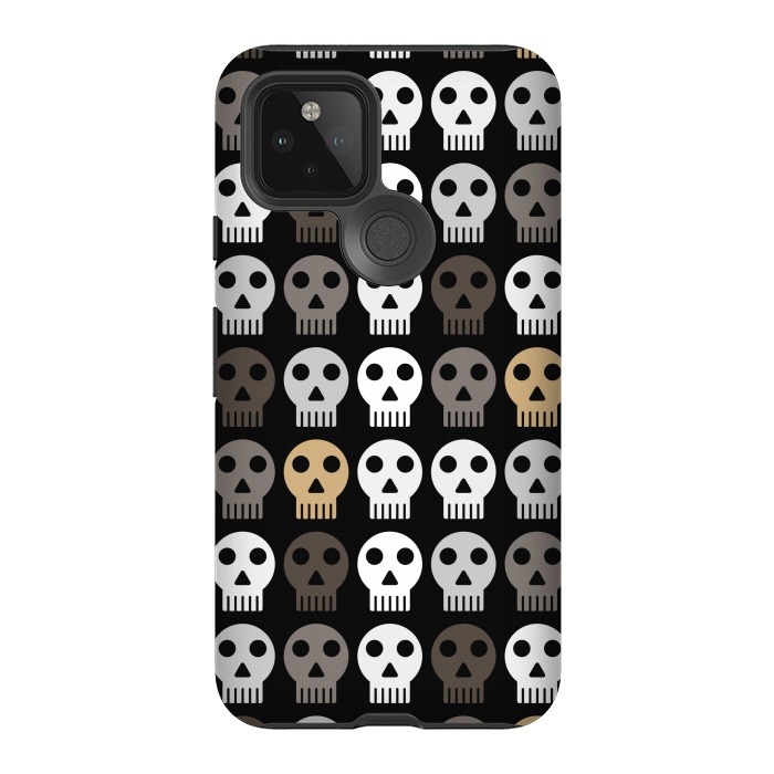 Pixel 5 StrongFit dark skulls by TMSarts