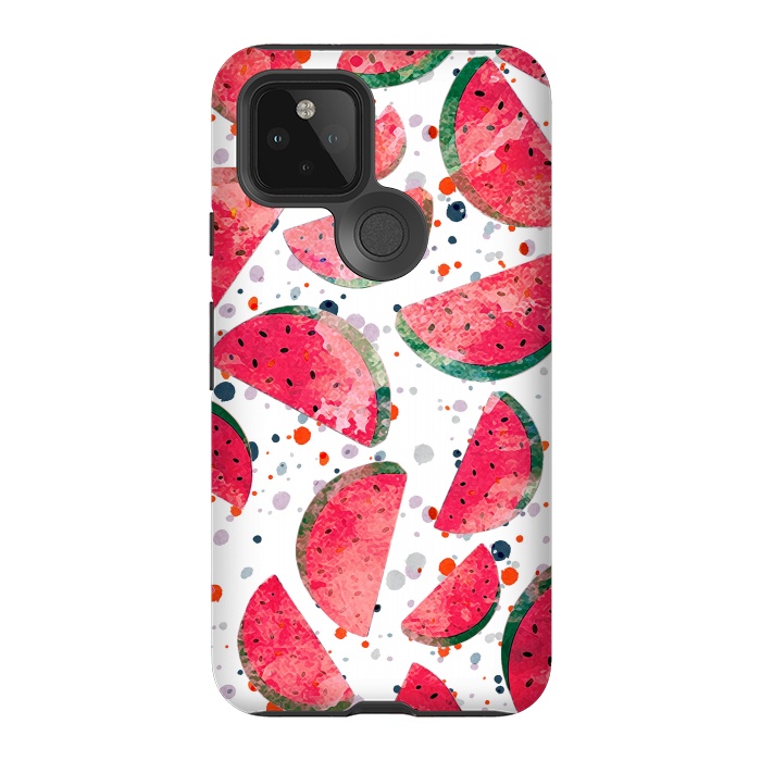 Pixel 5 StrongFit Splattered watermelons by Oana 