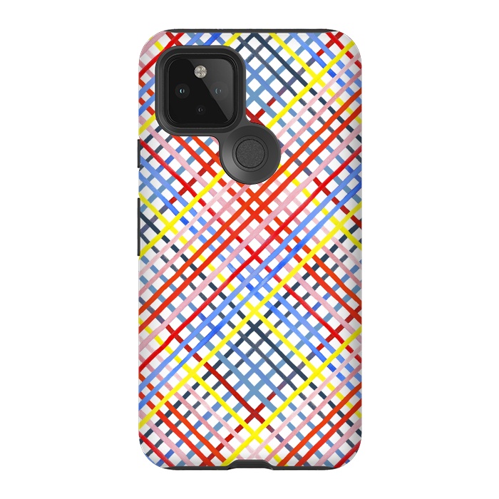 Pixel 5 StrongFit Gingham Vichy Multicolored by Ninola Design