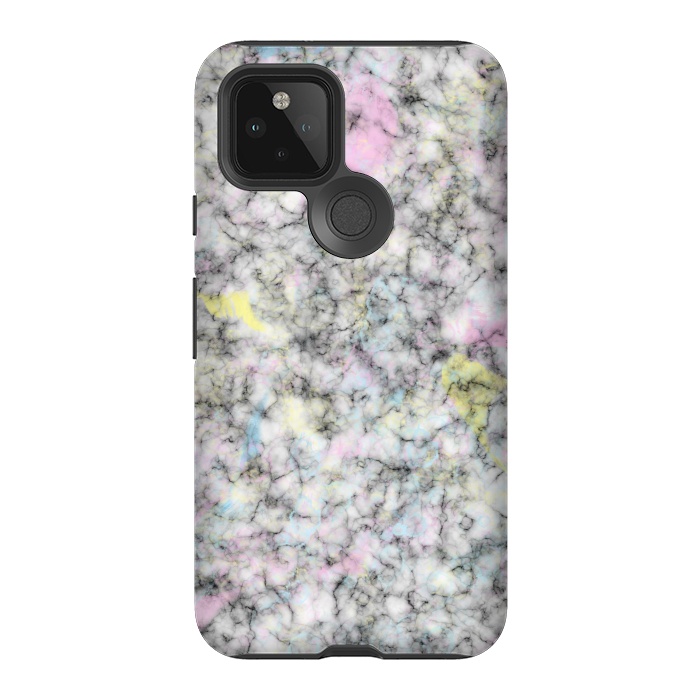 Pixel 5 StrongFit Watercolor Strokes on Marble by Ninola Design