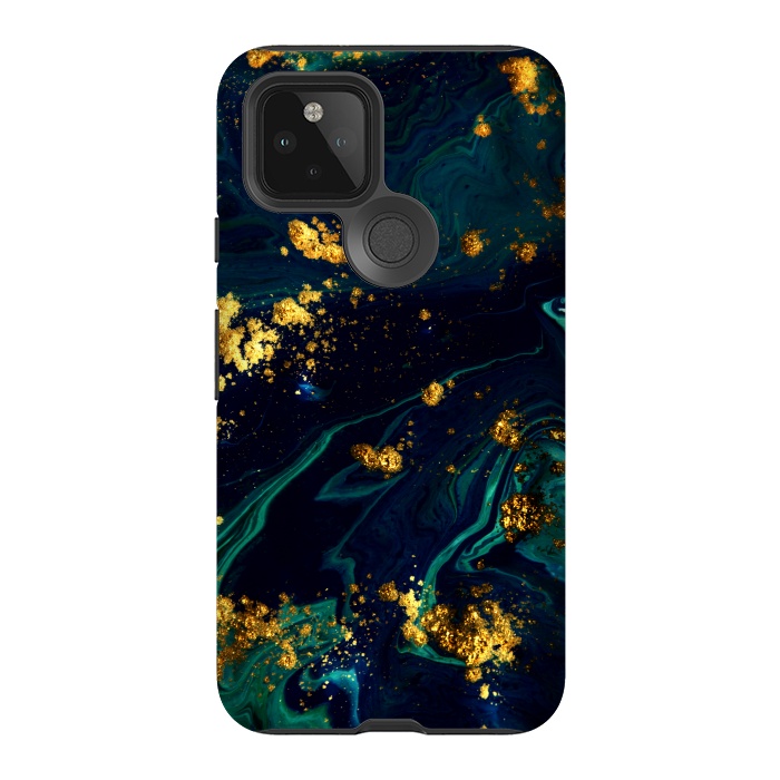 Pixel 5 StrongFit Golden Sparks In The Sea by ArtsCase