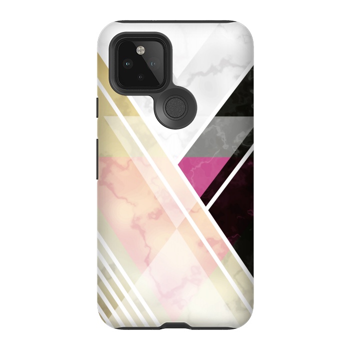 Pixel 5 StrongFit Superposition Of Lines In Marble by ArtsCase