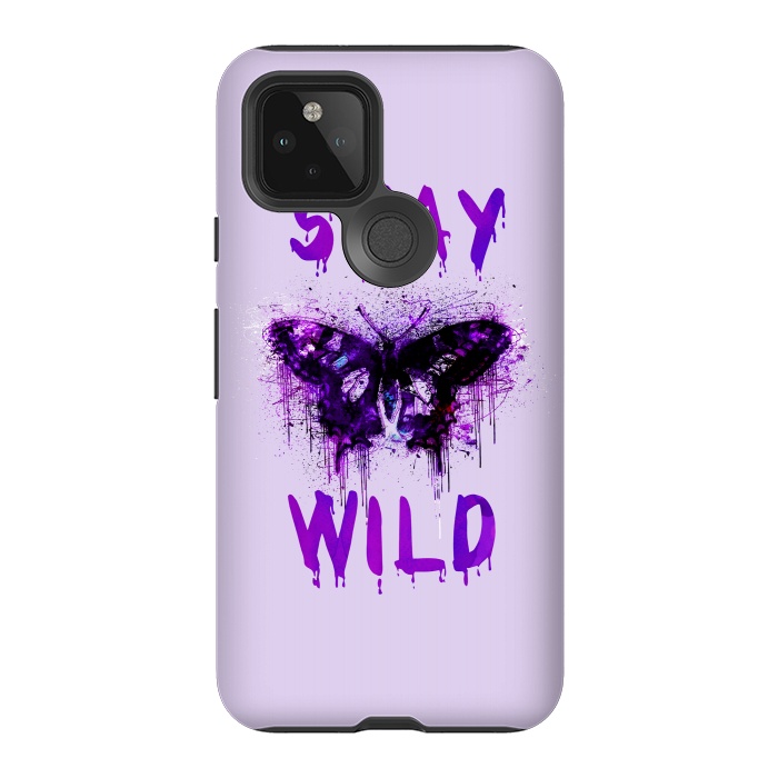 Pixel 5 StrongFit Stay Wild Butterfly by Andrea Haase