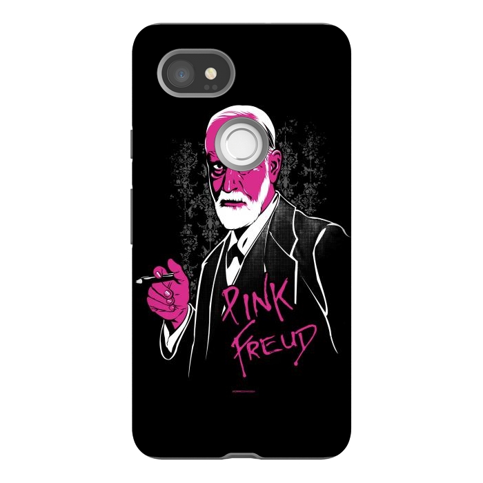 Pixel 2XL StrongFit Pink Freud by Draco