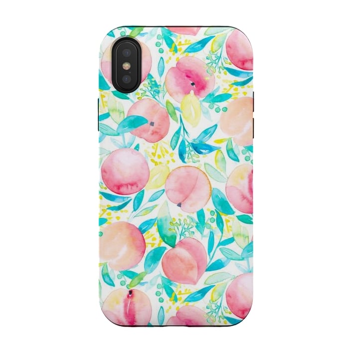 iPhone Xs / X StrongFit Peachy Peach by gingerlique