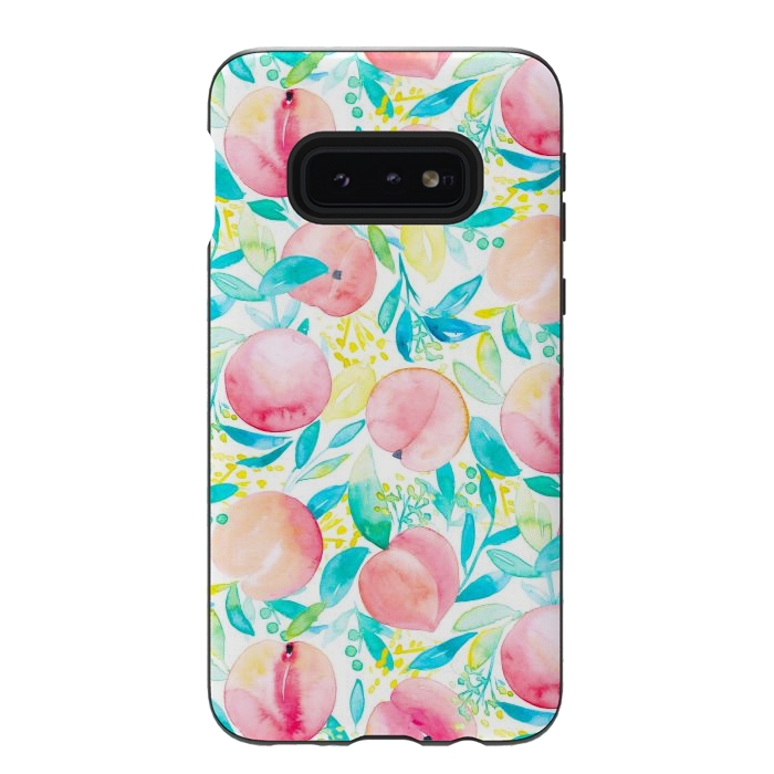Galaxy S10e StrongFit Peachy Peach by gingerlique