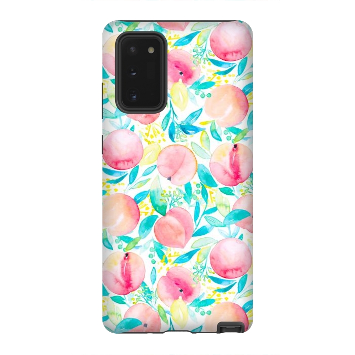 Galaxy Note 20 StrongFit Peachy Peach by gingerlique