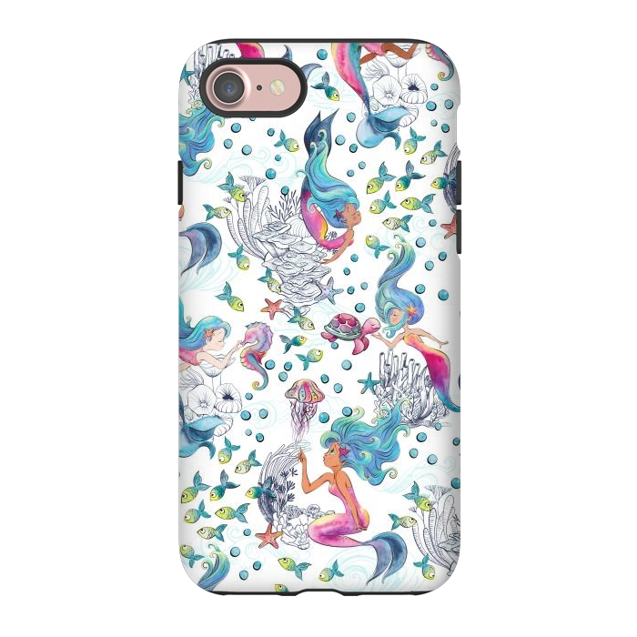 iPhone 7 StrongFit Modern Mermaid Toile by gingerlique