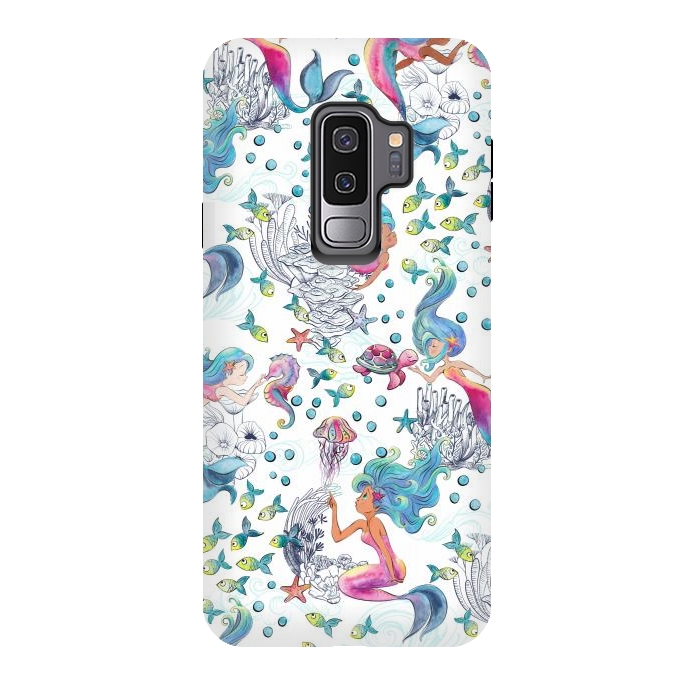 Galaxy S9 plus StrongFit Modern Mermaid Toile by gingerlique