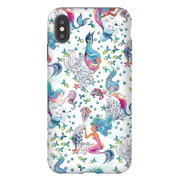 iPhone Xs Max StrongFit Modern Mermaid Toile by gingerlique