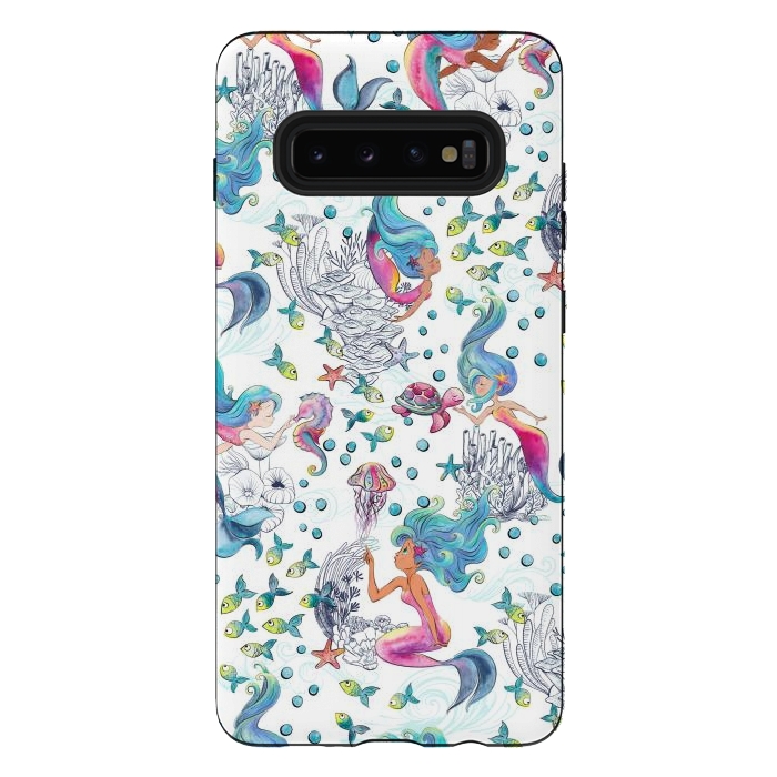 Galaxy S10 plus StrongFit Modern Mermaid Toile by gingerlique